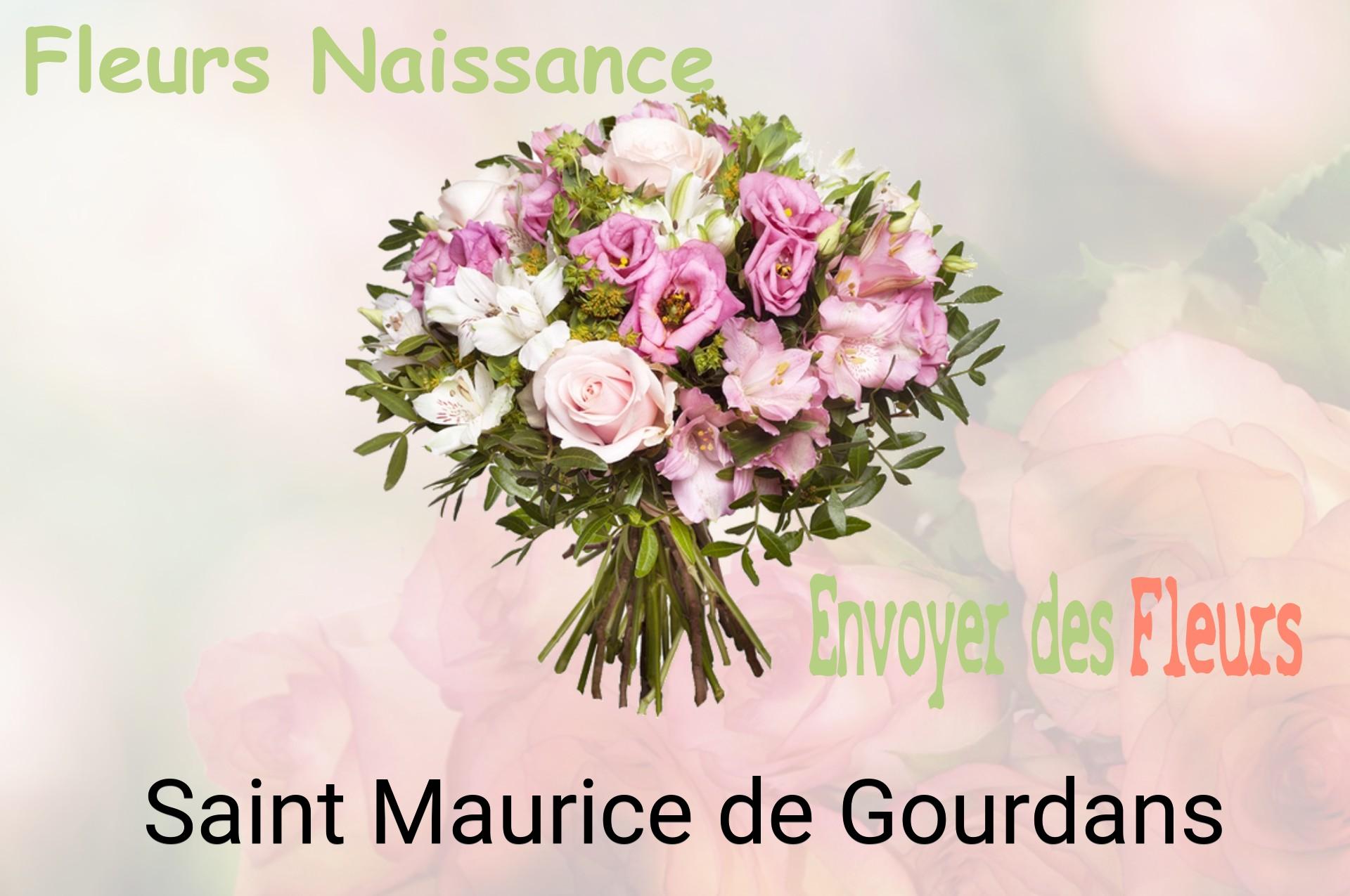 Bouquet de fleurs de naissance livré à Saint-Maurice-de-Gourdans